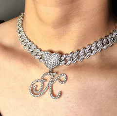 Heart Initial Necklace