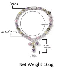 Bloom Floral Cross Necklace