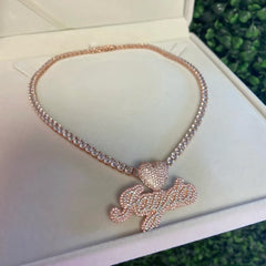 Blush Heart Custom Necklace