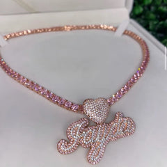 Blush Heart Custom Necklace