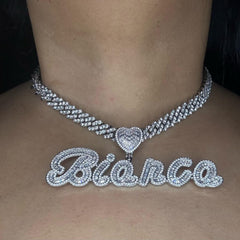 Luxe Heart Name Necklace