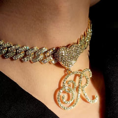 Heart Initial Necklace