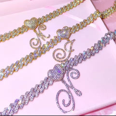 Heart Initial Necklace