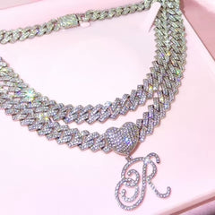 Heart Initial Necklace