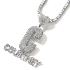 Initial Affection Custom Name Pendant