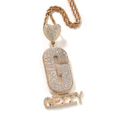 Initial Affection Custom Name Pendant