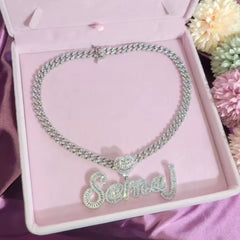 Luxe Heart Name Necklace