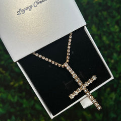 Serenity Tennis Cross Necklace