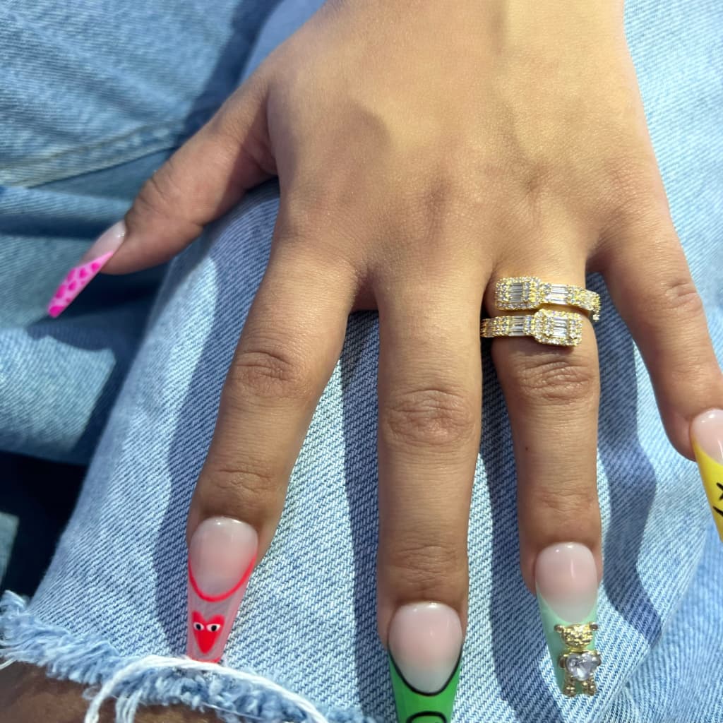 Baguette Halo Ring