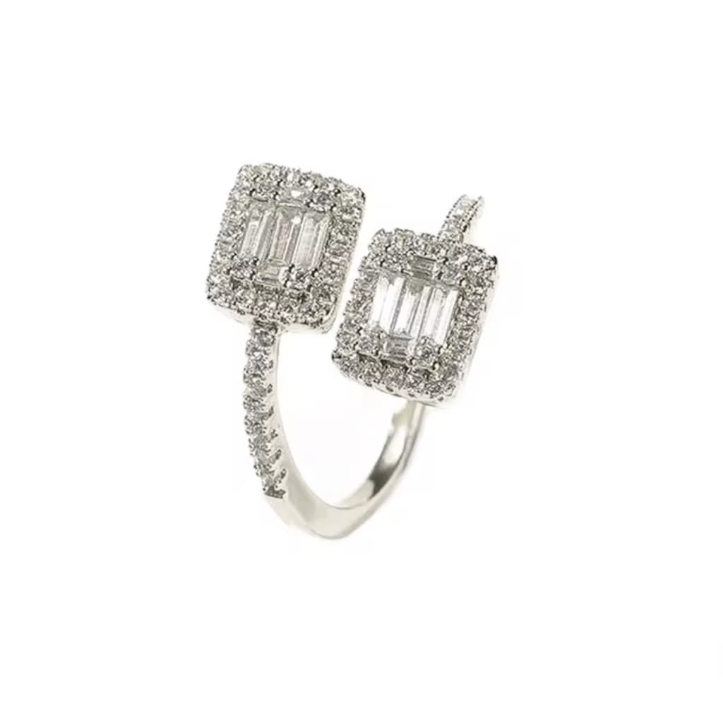Baguette Halo Ring