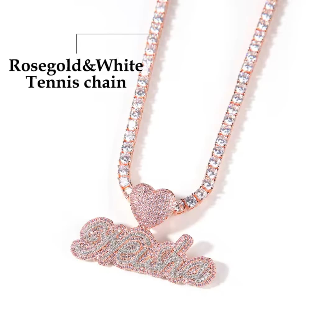 Blush Heart Custom Necklace