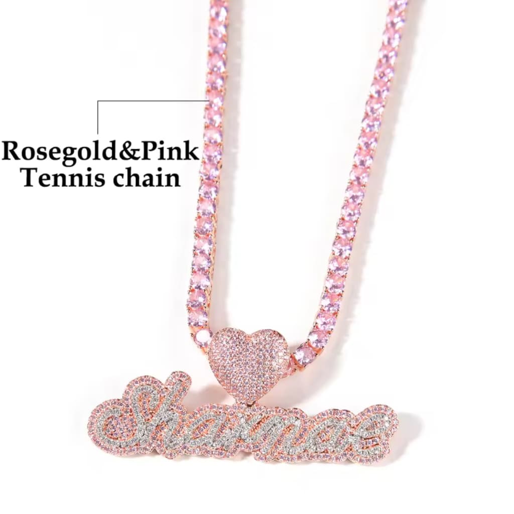 Blush Heart Custom Necklace