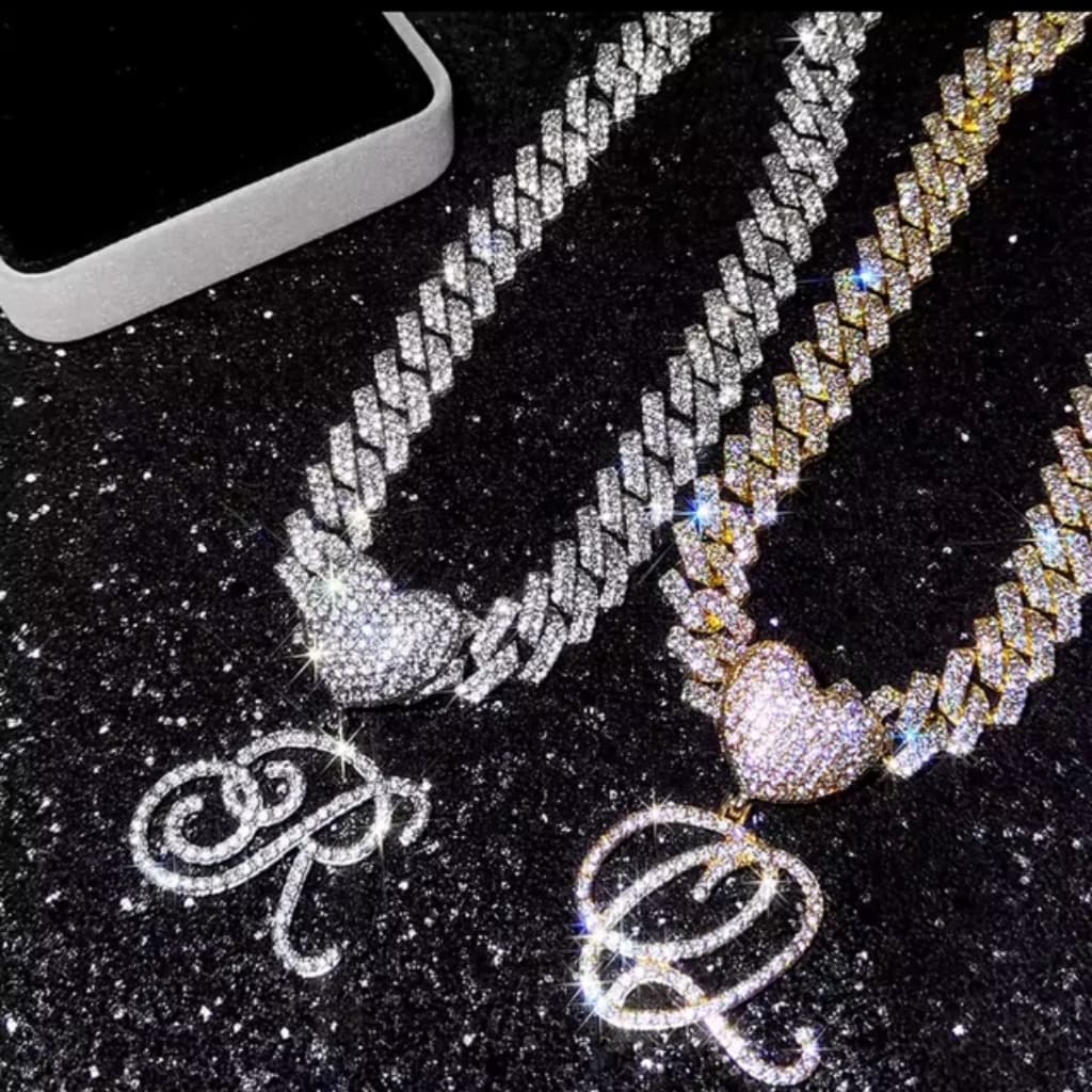 Heart Initial Necklace