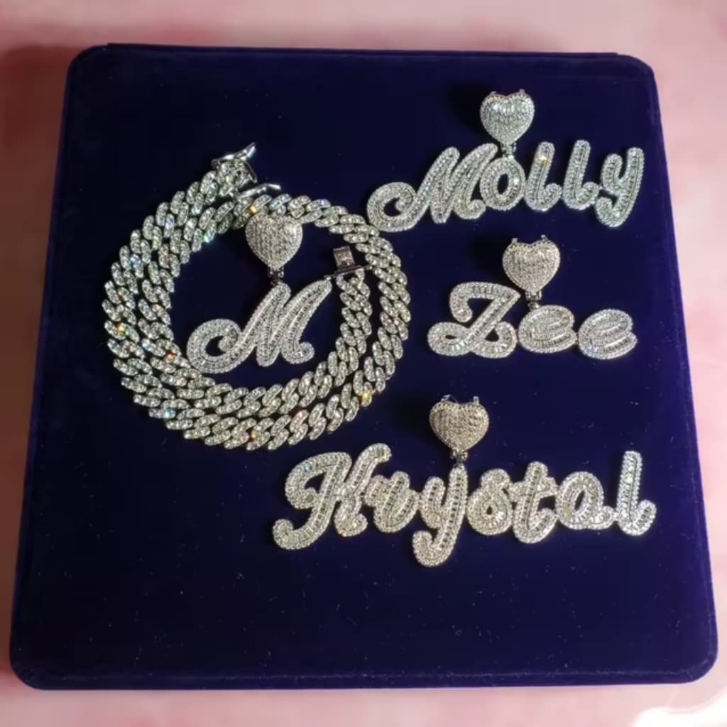Luxe Heart Name Necklace