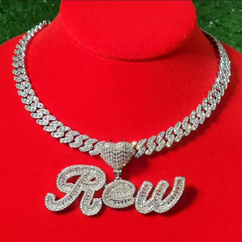 Luxe Heart Name Necklace