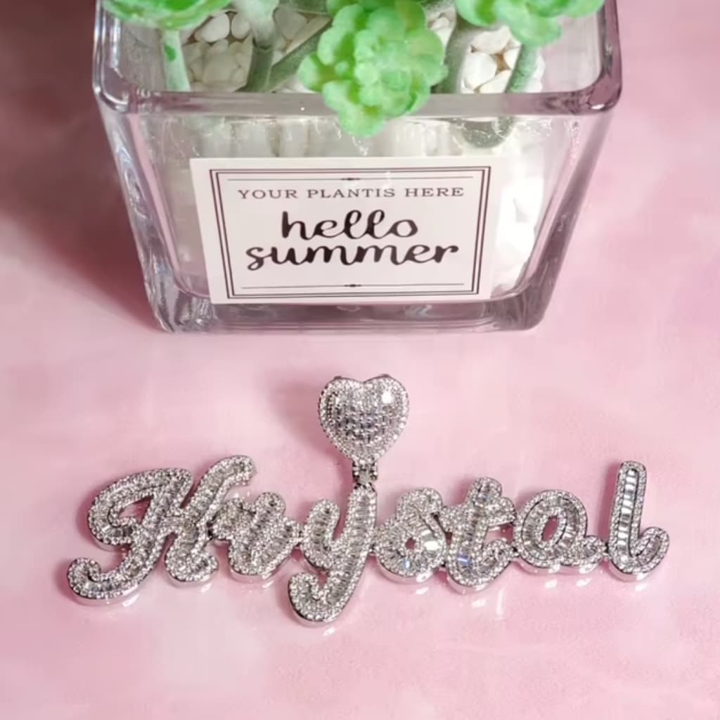 Luxe Heart Name Necklace