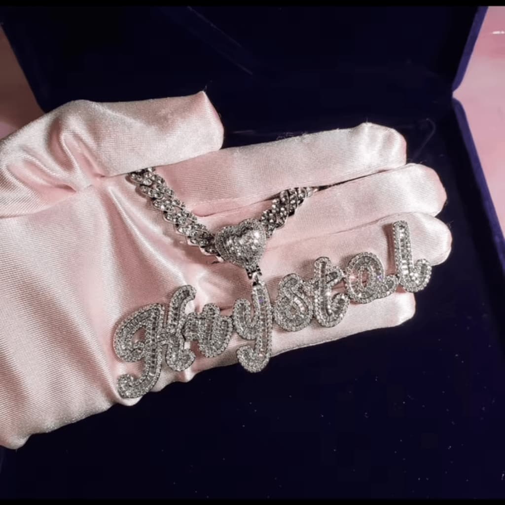 Luxe Heart Name Necklace
