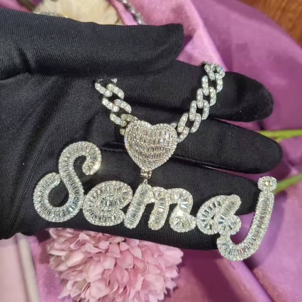Luxe Heart Name Necklace