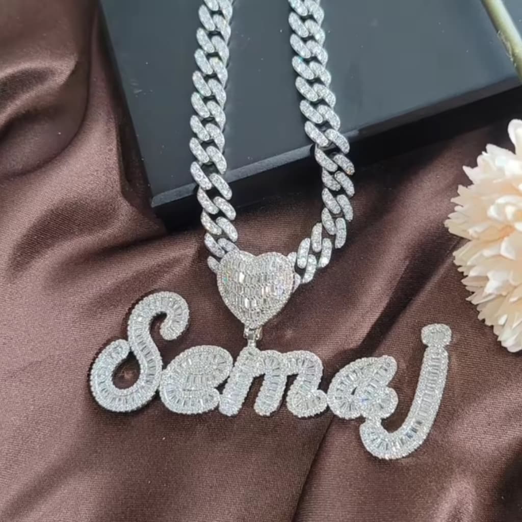 Luxe Heart Name Necklace