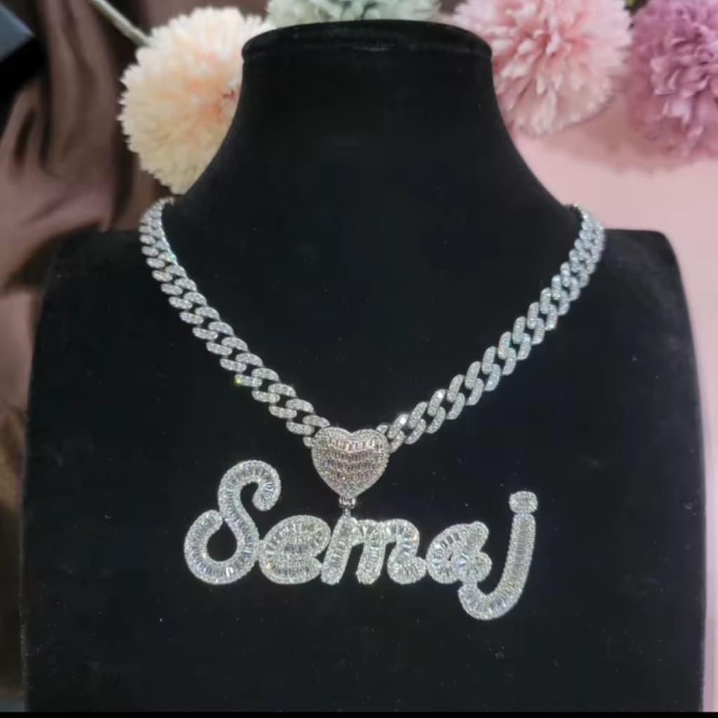 Luxe Heart Name Necklace