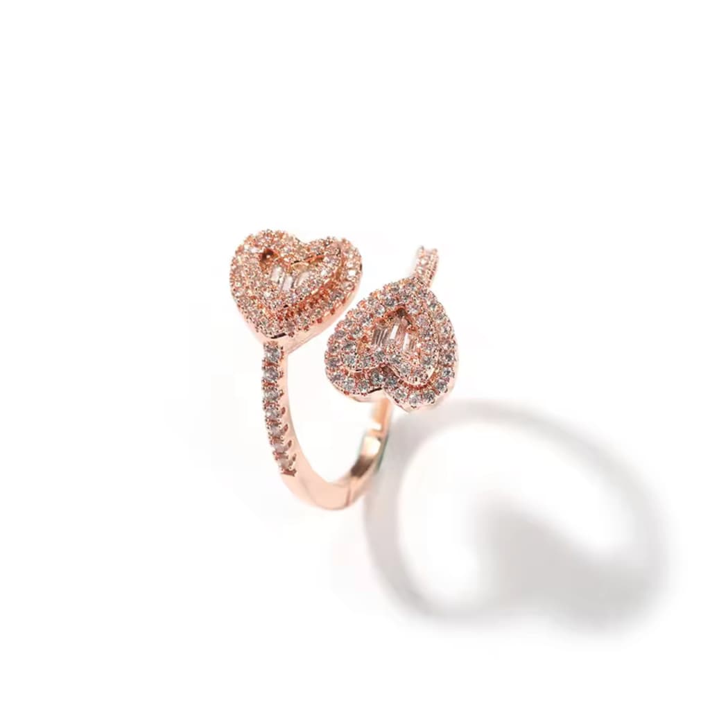 Twin Hearts Ring