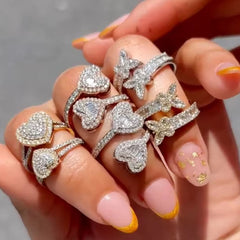 Twin Hearts Ring