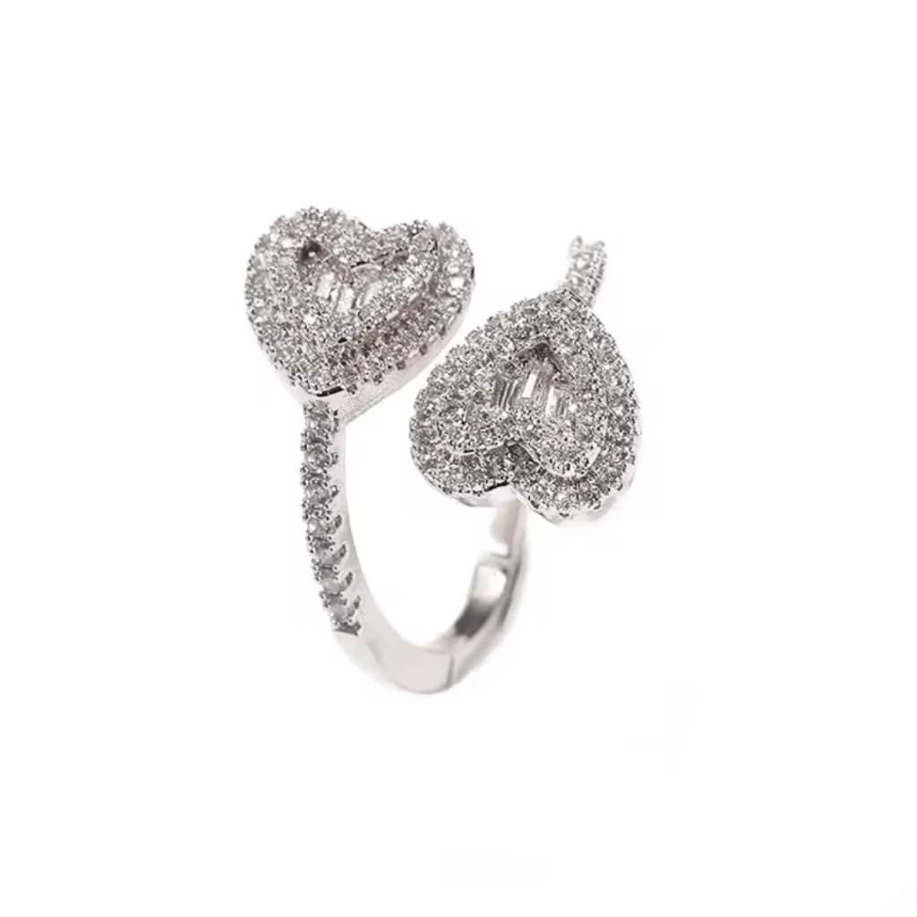 Twin Hearts Ring